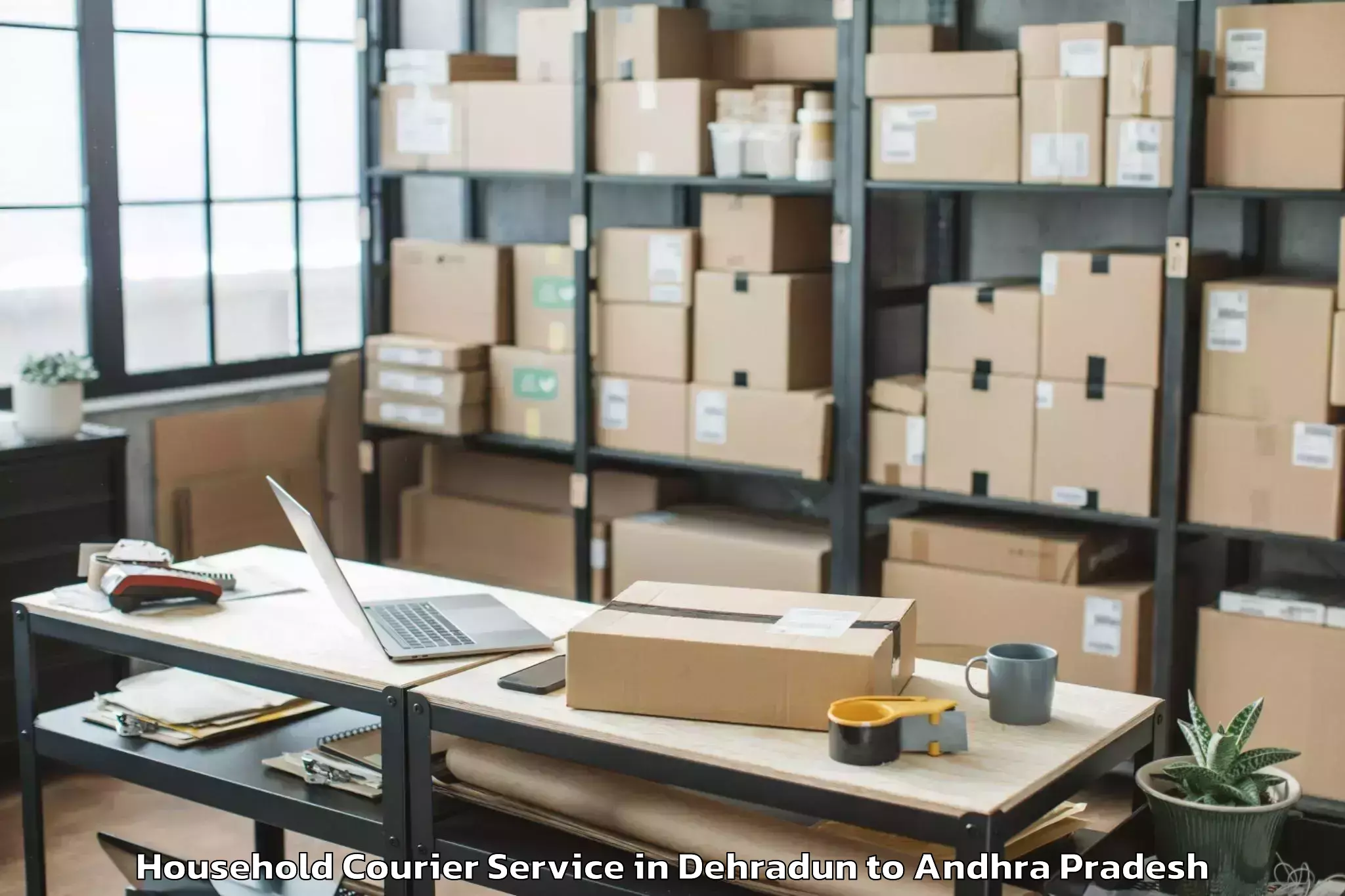 Professional Dehradun to Krishna University Machilipatn Household Courier